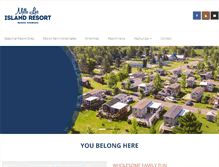 Tablet Screenshot of millelacsislandresort.com